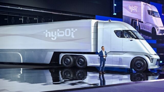 Hybot unveils hydrogen-powered heavy duty truck