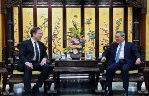 Tesla founder Elon Musk visits China as competitors show off new electric vehicles Tesla founder Elon Musk visits China as competitors show off new electric vehicles