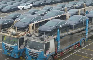 Tesla Model 3 Performance export fleet spotted in Shanghai Southport Terminal Tesla Model 3 Performance export fleet spotted in Shanghai Southport Terminal