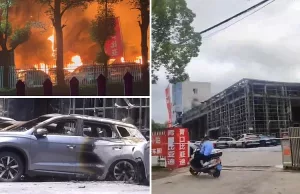 BYD Showroom Burns to the Ground After One Electric Car Bursts Into Flames BYD Showroom Burns to the Ground After One Electric Car Bursts Into Flames