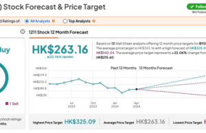 Hong Kong Stocks: Analysts Remain Bullish on BYD Despite Slowdown in Q1 Profit Growth – TipRanks.com Hong Kong Stocks: Analysts Remain Bullish on BYD Despite Slowdown in Q1 Profit Growth - TipRanks.com