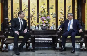 Tesla CEO Musk visits China as competitors show off new electric vehicles at Beijing auto show Tesla CEO Musk visits China as competitors show off new electric vehicles at Beijing auto show