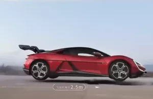 BYD’s Yangwang U9 is shown leaping over potholes and road spikes BYD’s Yangwang U9 is shown leaping over potholes and road spikes