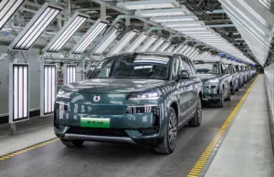 BYD Denza sees 1st production cars of N9 SUV roll off line BYD Denza sees 1st production cars of N9 SUV roll off line