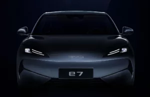 BYD teases new electric sedan e7 BYD teases new electric sedan e7