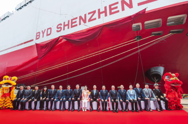 World’s Largest Car Carrier, BYD Shenzhen sets world record