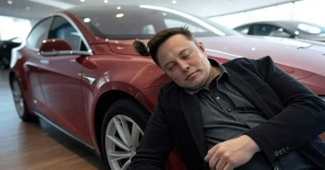 Elon Musk goes from sleeping on Tesla’s factory floor to sleeping in sales office