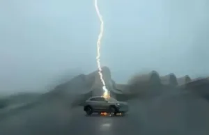 BYD Song Plus EV survives a triple lightning strike in extraordinary footage BYD Song Plus EV survives a triple lightning strike in extraordinary footage