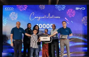 BYD reaches sales milestone of 10,000 electric cars in India BYD reaches sales milestone of 10,000 electric cars in India