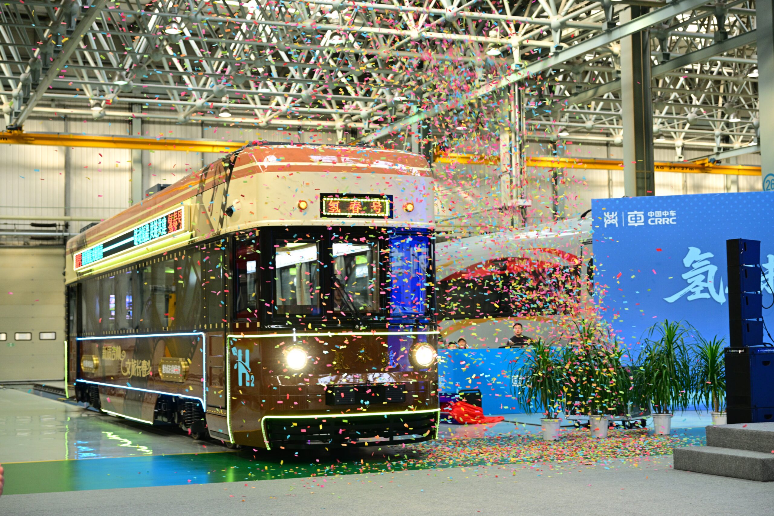 The hydrogen-powered train