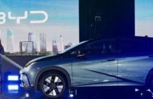 Newly launched BYD Dolphin is displayed during the launch of the Chinese-made BYD brand in Jakarta, on January 18, 2024 Newly launched BYD Dolphin is displayed during the launch of the Chinese-made BYD brand in Jakarta, on January 18, 2024