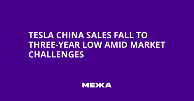 Tesla China Sales Fall to Three-Year Low Amid Market Challenges | Ukraine news Tesla China Sales Fall to Three-Year Low Amid Market Challenges | Ukraine news