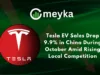 Tesla EV Sales Drop 9.9% in China During October Amid Rising Local Competition Tesla EV Sales Drop 9.9% in China During October Amid Rising Local Competition