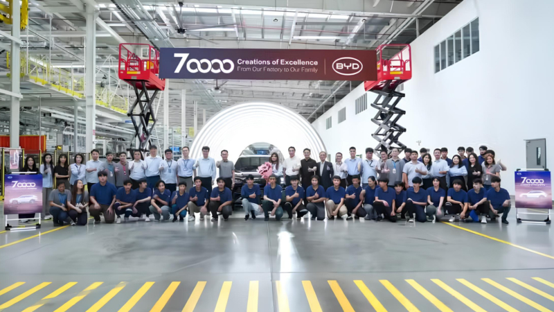 BYD produced 70,000 cars in Thailand with the Sealion 6 as an anniversary car