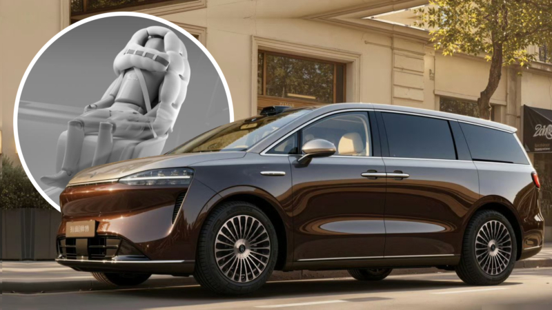 Huawei’s Luxeed V9 minivan will become the first car with helmet airbag