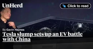 Tesla slump sets up an EV battle with China Tesla slump sets up an EV battle with China