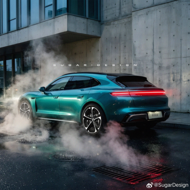Porsche Taycan-inspired Saic Z7 from HIMA’s Saic brand releases new teasers