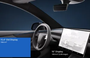 Tesla Upgrades Model Y With Larger, Higher Resolution Screen, Adds Black Headliner in China Tesla Upgrades Model Y With Larger, Higher Resolution Screen, Adds Black Headliner in China