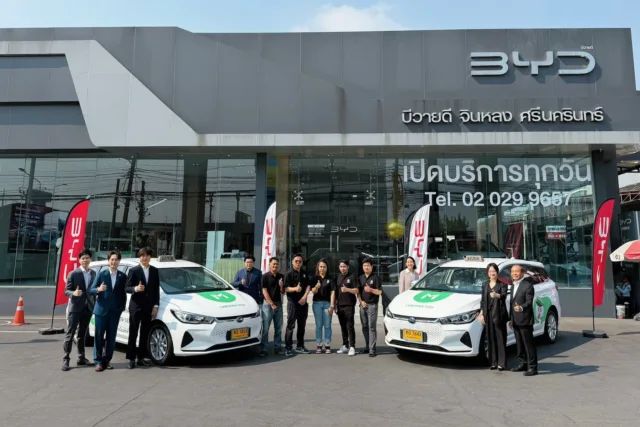 Thailand: Line Man to deploy 50 BYD electric taxis on its ride-hailing platform