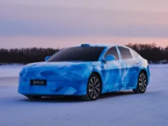 BYD released Seal 08 flagship sedan winter testing images BYD released Seal 08 flagship sedan winter testing images