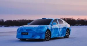 BYD released Seal 08 flagship sedan winter testing images BYD released Seal 08 flagship sedan winter testing images