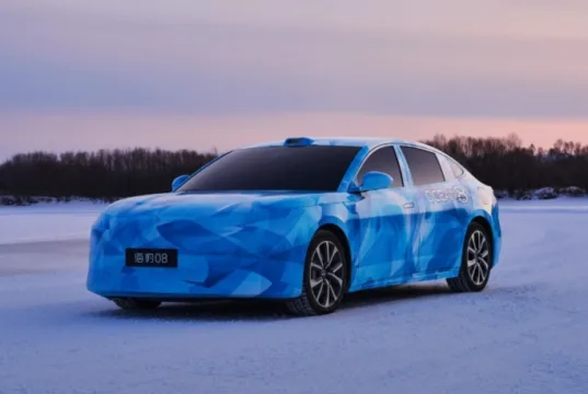 BYD released Seal 08 flagship sedan winter testing images BYD released Seal 08 flagship sedan winter testing images