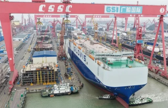 China builds world's largest car carrier capable of transporting 10,800 cars