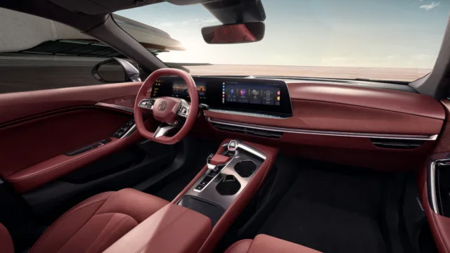 Electric successor of the MG7 sedan spotted in China