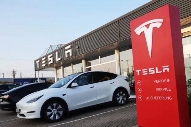 Tesla's Europe sales slide as BYD gains ground Tesla's Europe sales slide as BYD gains ground