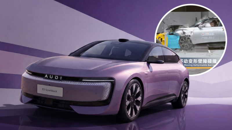 AUDI E5 Sportback earned five stars in C-NCAP crash test