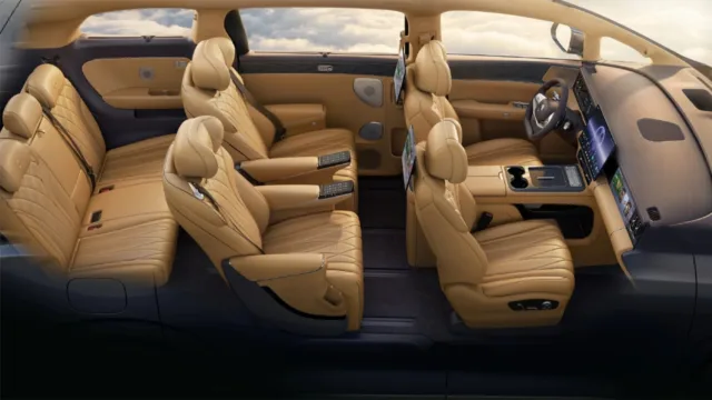 BYD reveals interior of refreshed Denza D9 ahead of March 29 pre-sale, with three-row layout